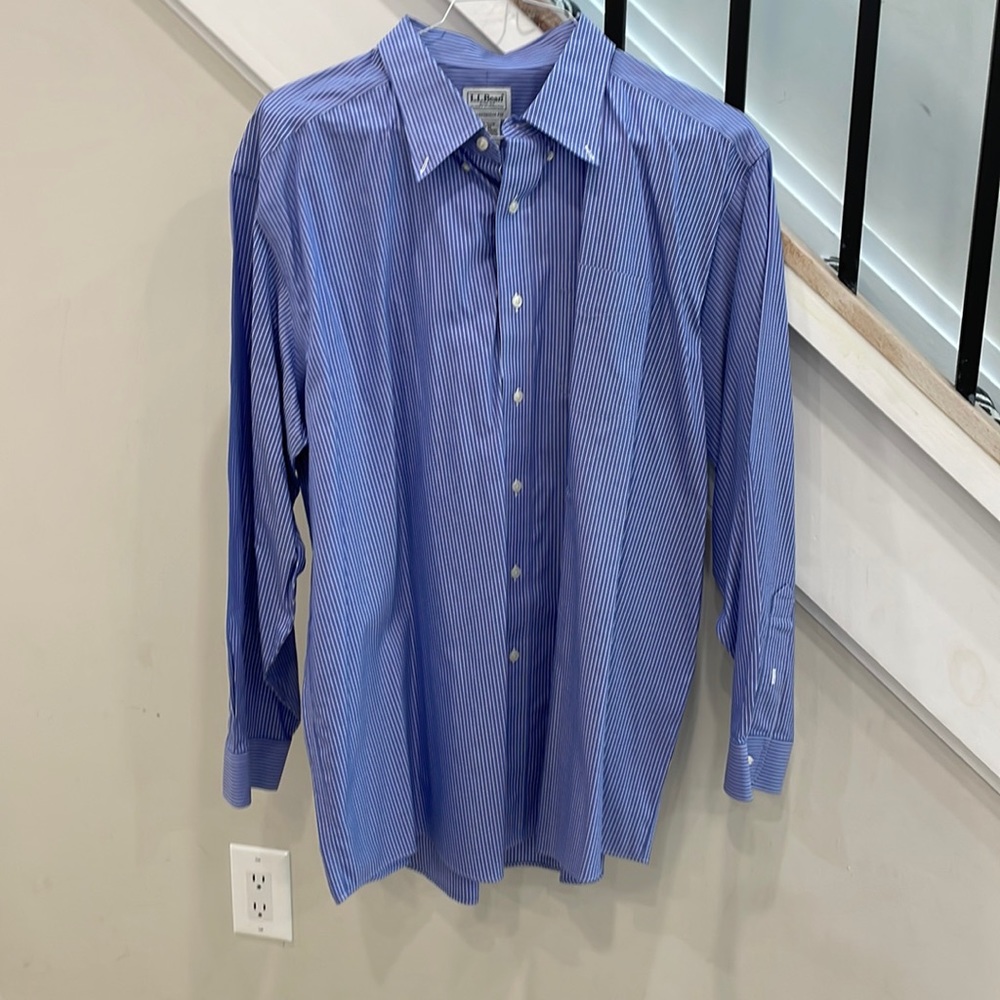 L.L. Bean traditional fit cotton shirt